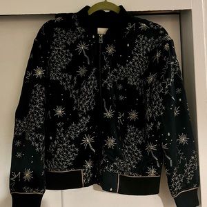Bomber jacket with star design